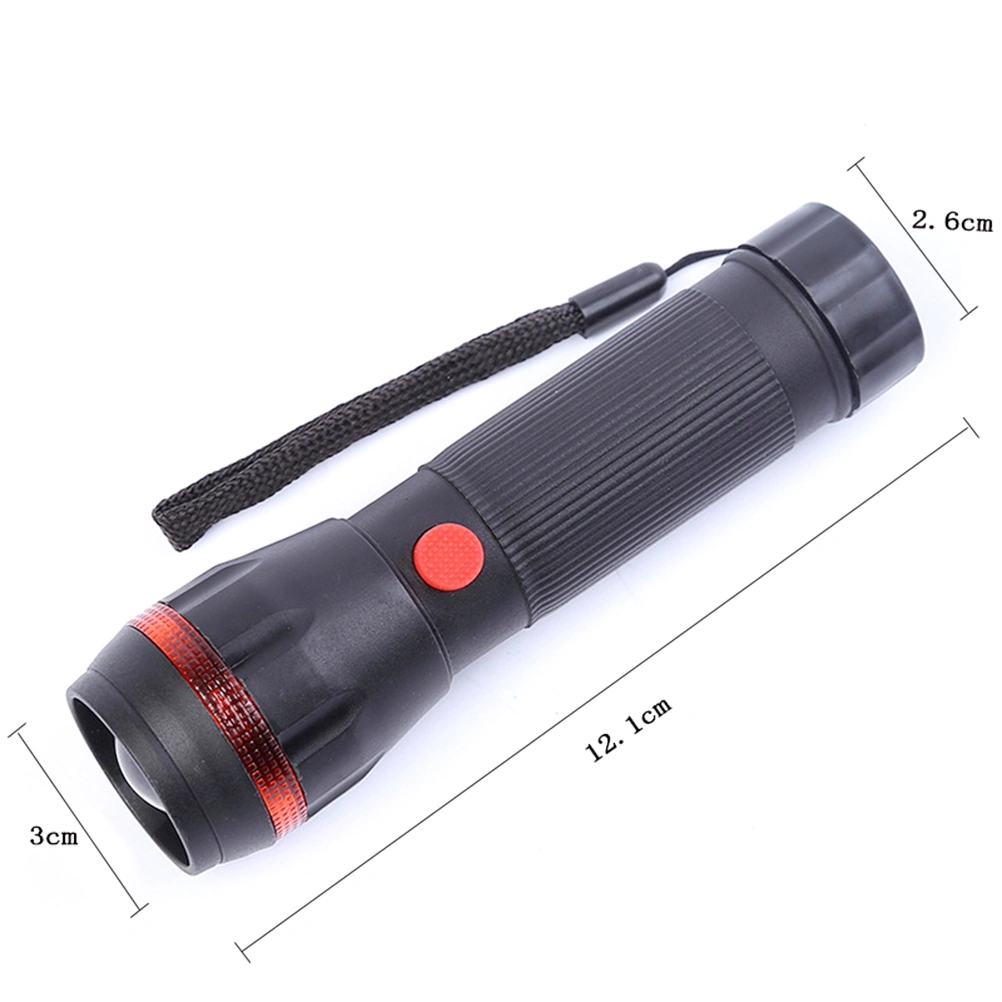 4 Pcs Mini LED Flashlight Lamp Super Bright Torch for Indoor Outdoor Activities Hiking Camping (Yellow/Red/Green/Grey)
