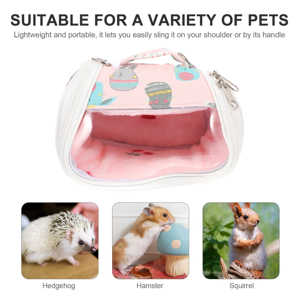 Hamster Carrier Bag Breathable Portable Animal Travel Bag Outgoing Bag