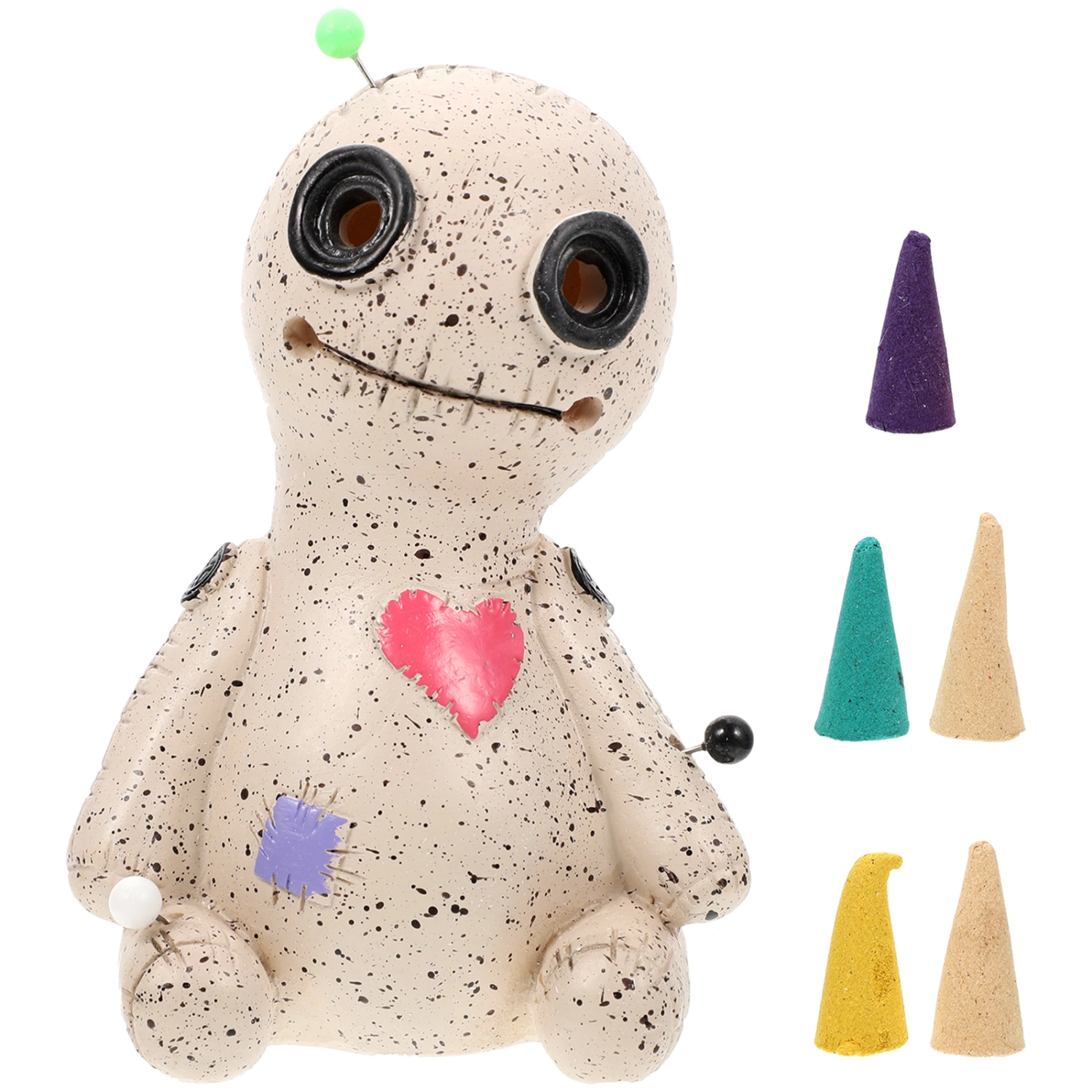 1Pc Voodoo Doll Cone Burner Lovely Voodoo Doll Decoration Halloween Decoration