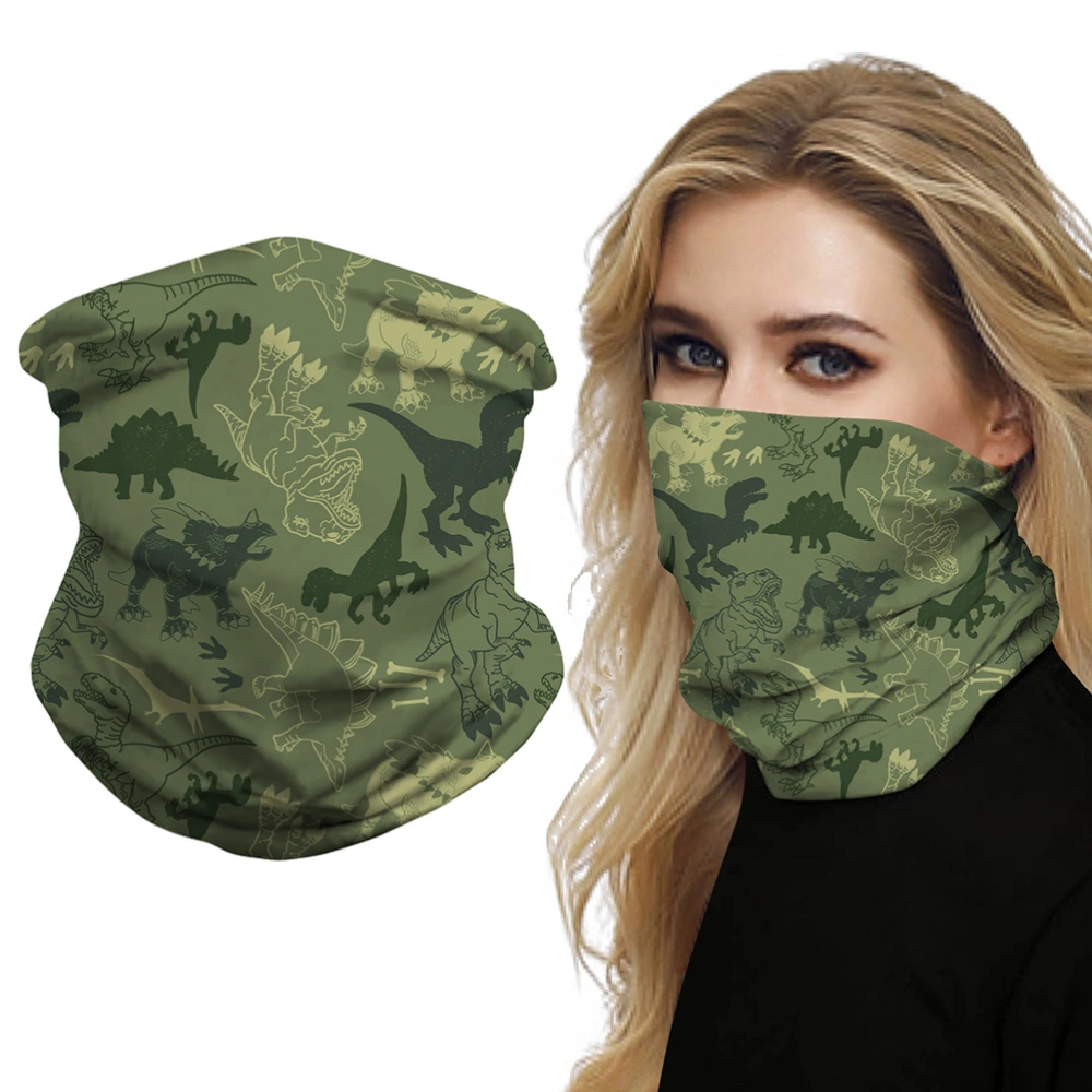 Camouflage Face Mask Digital 3D Printing Protective Breathable Head Scarf for Woman Man (BXHA088 Pattern)