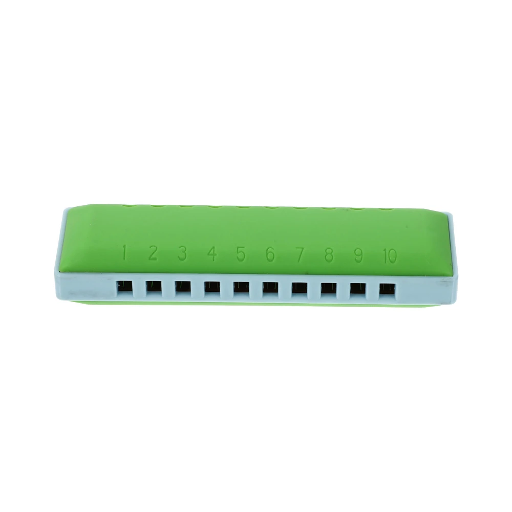 1Set Practical 10 Holes 20 Tones Harmonica Key of ABS Resin Harmonica with Box