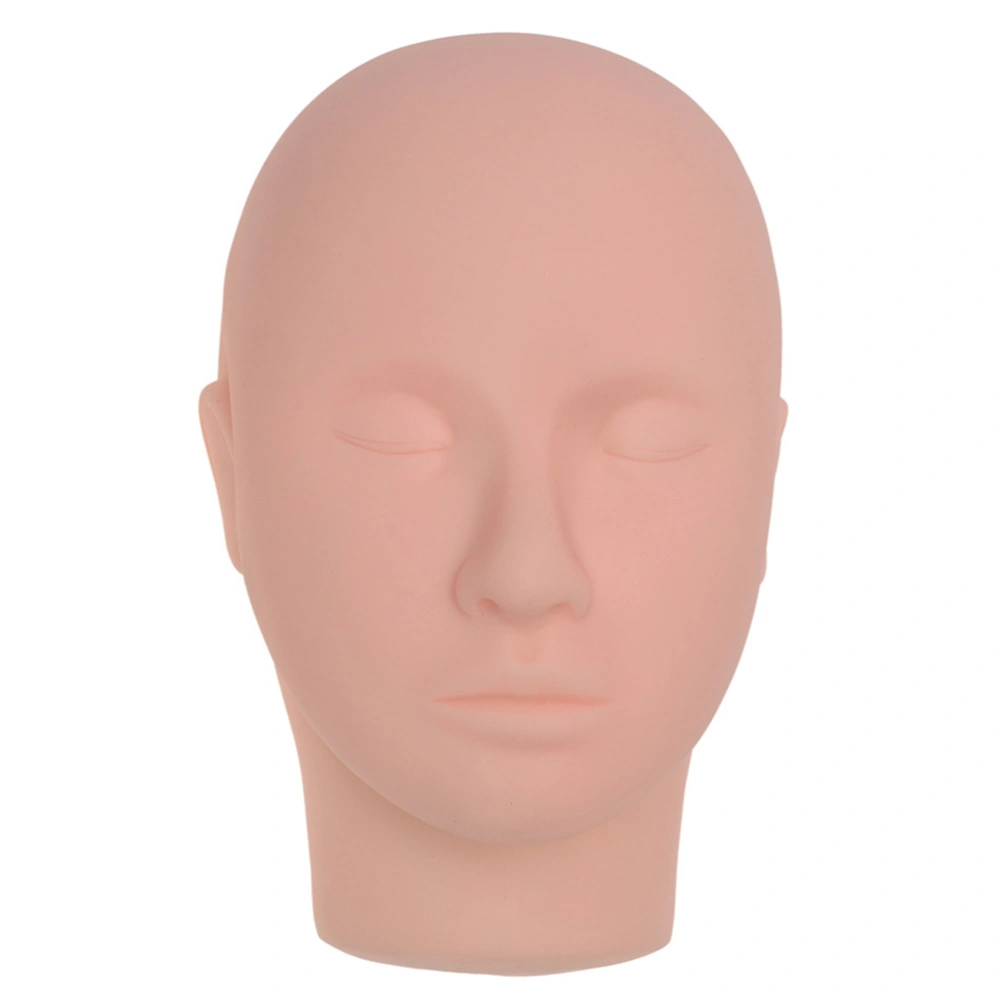 Mannequin Head Silicon with Female Face Model Display Stand Model for Grafting Eyelashes Training Practice