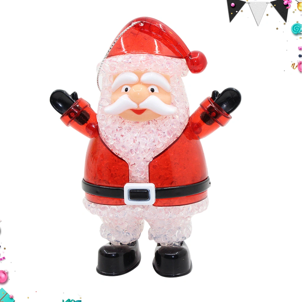 Santa Claus LED Colorful Light Funny Night Light Glowing Christmas Night Lamp Festival Party Decoration Christmas Lantern Gift