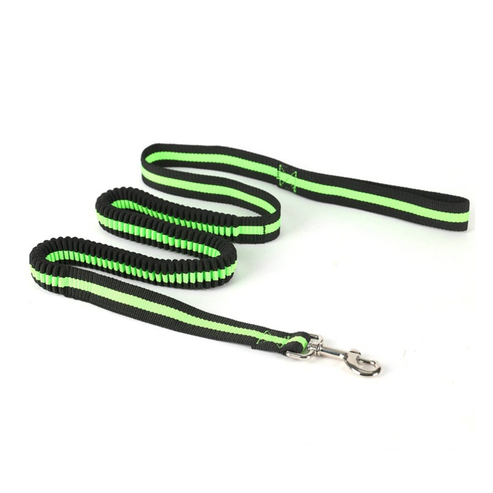 Hands Free Waist Pet Leash Elastic Dog Bungee Leash for Pets Running Hiking Jogging Waking (Green）