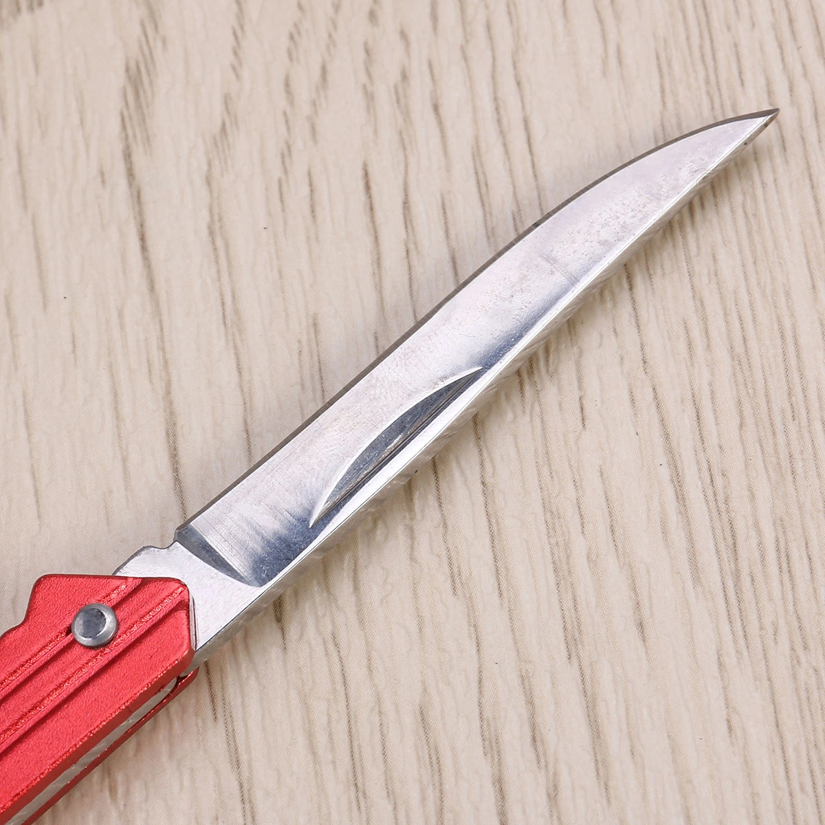 Multi Functional Folding Stainless Steel Key Shape Pocket Portable Camping Outdoor Survival (Red)