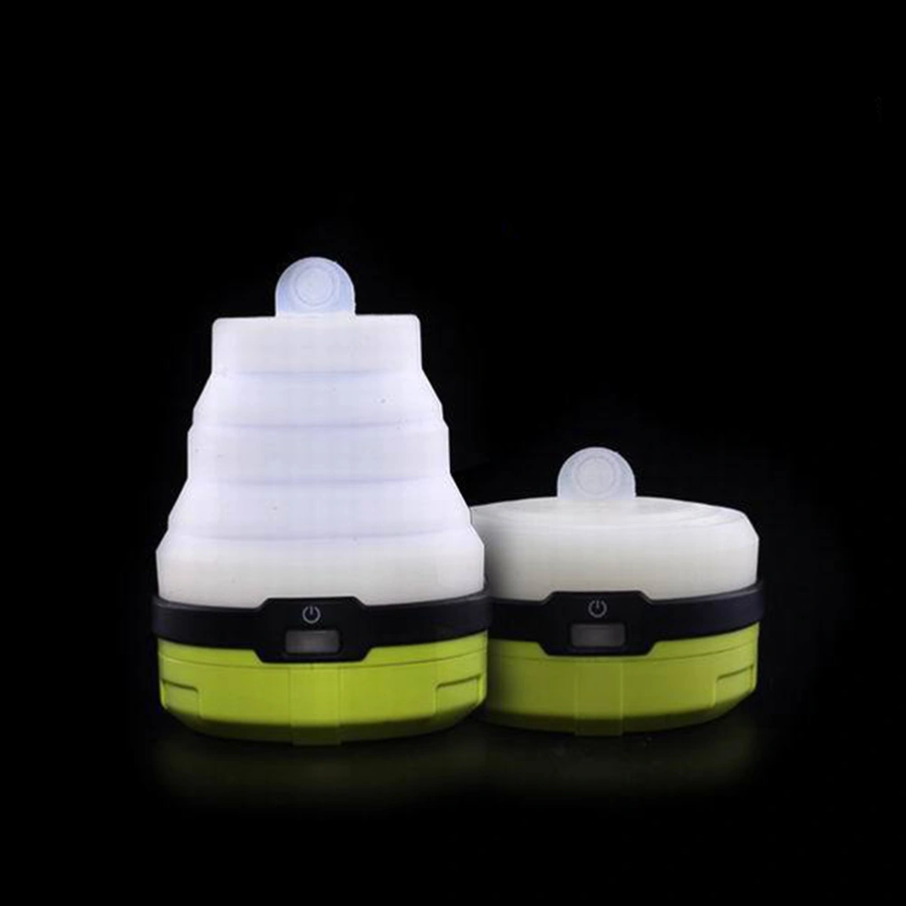 1Pc Mini Silicone Folding Camping Light LED Camping Lamp Telescopic Camp Light