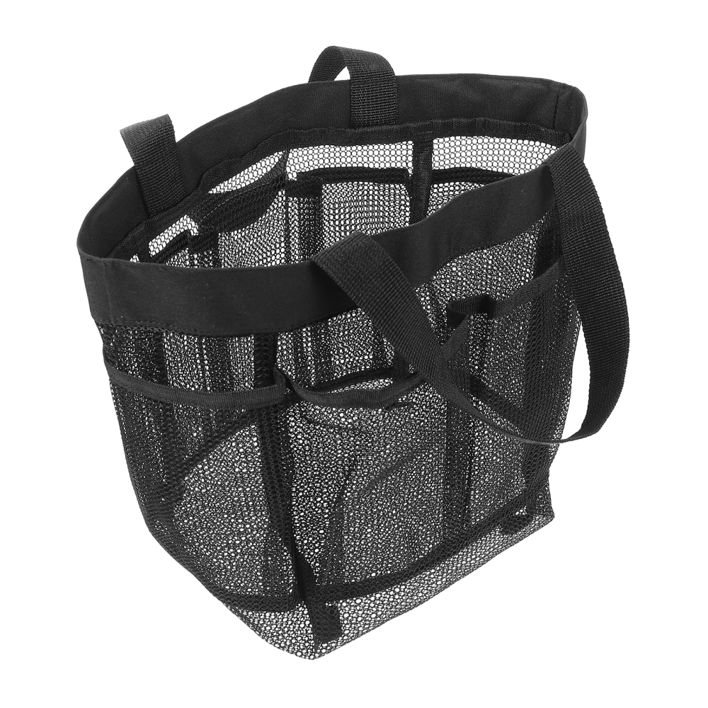 Portable Mesh Beach Bag Large Capacity Mesh Bag Toiletry Bag Cosmetics Bag