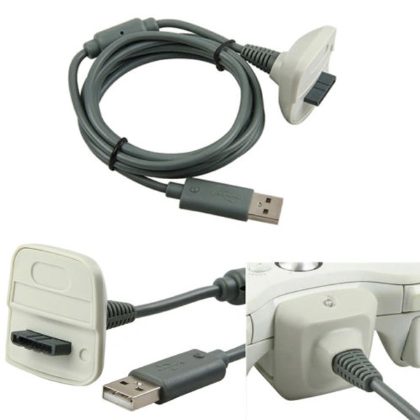 Portable USB Charging Cable Cord for Microsoft 360 Wireless Controller