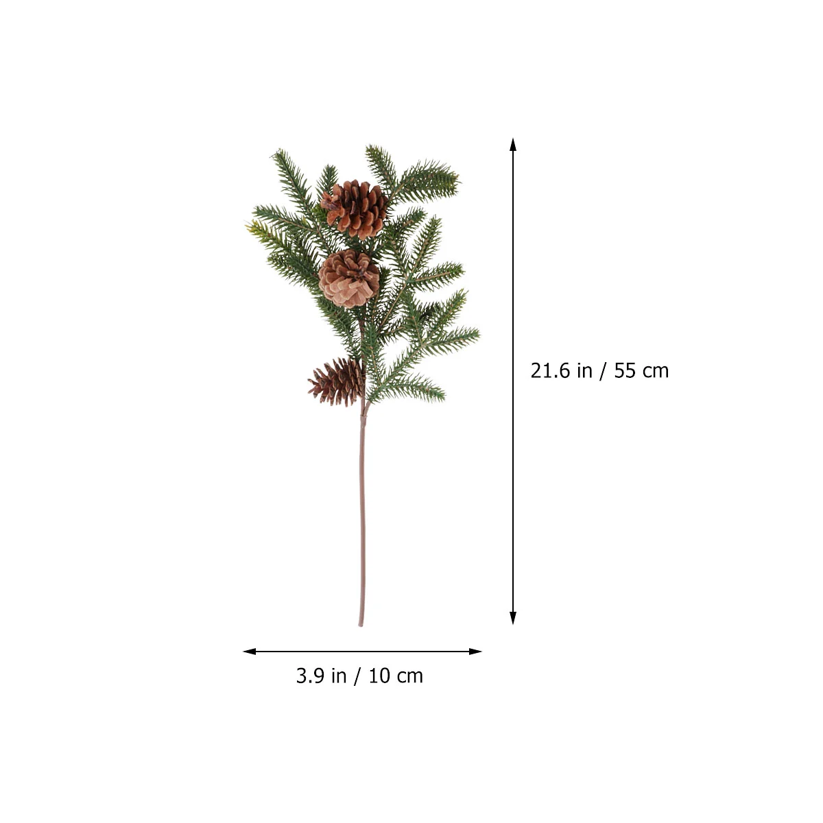 1pc Simulation Pine Cone Pine Needle Ornaments Christmas Home Decoration Simulation Pine Cone Pine Needle Bouquet Lifelike Plant Pine Needles Cones