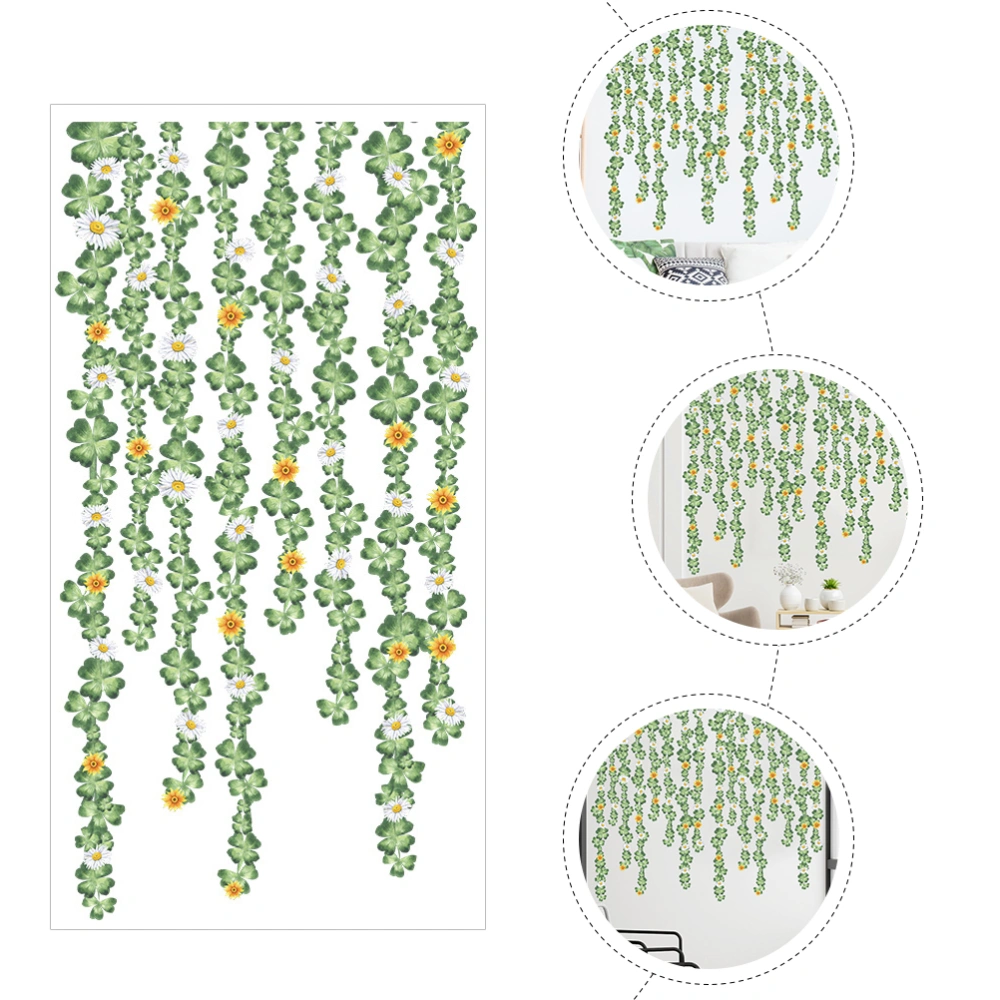 2Sheets of Home Decoration Plant Wall Stickers Wall Decals Room Background Wallpaper