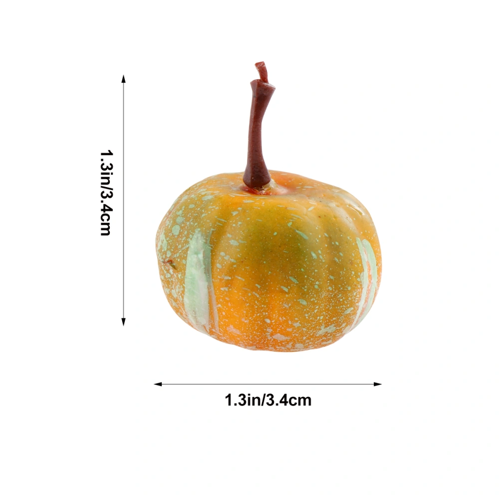 20pcs Simulation Lifelike Artificial Small Pumpkin Model Halloween Decoration