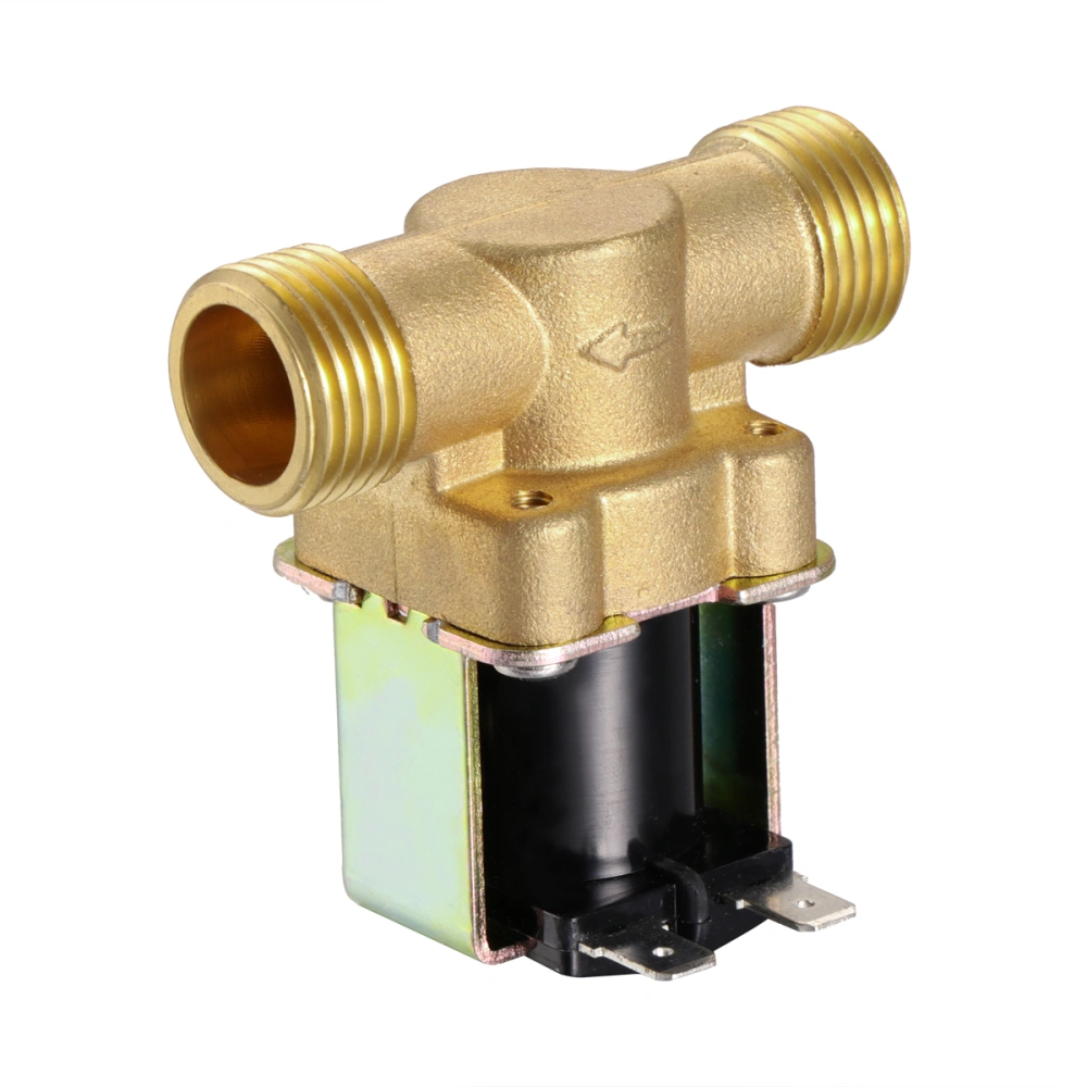 1/2" NPSM DC 12V 2-Way Quick Connect Normally Closed Brass Electric Solenoid Magnetic Water Inlet Flow Switch Electromagnetic