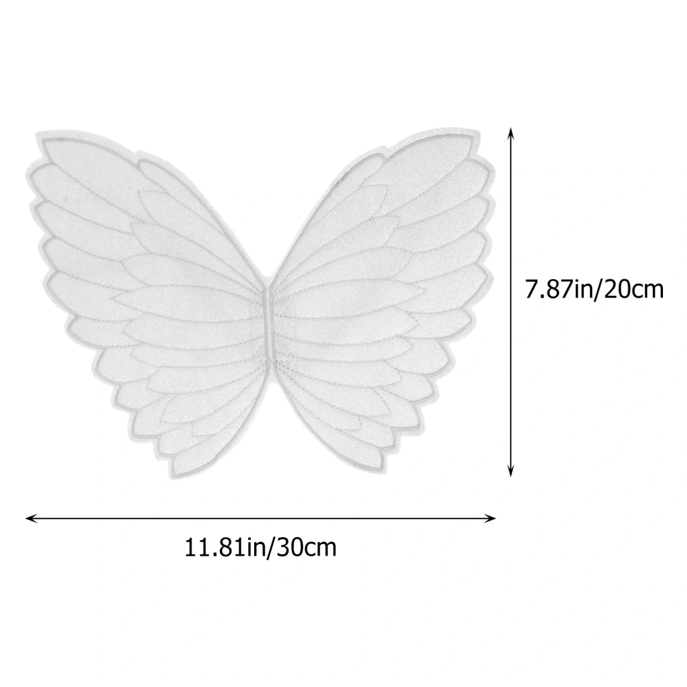 2Pcs Festival Party Kids Angel Wing Funny Performance Cosplay Wing with Wand