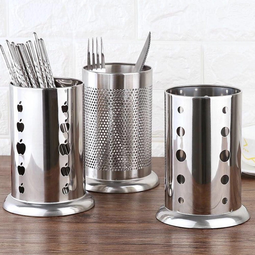 Convenient Chopstick Holder Stainless Steel Cutlery Holder Household Utensil Holder