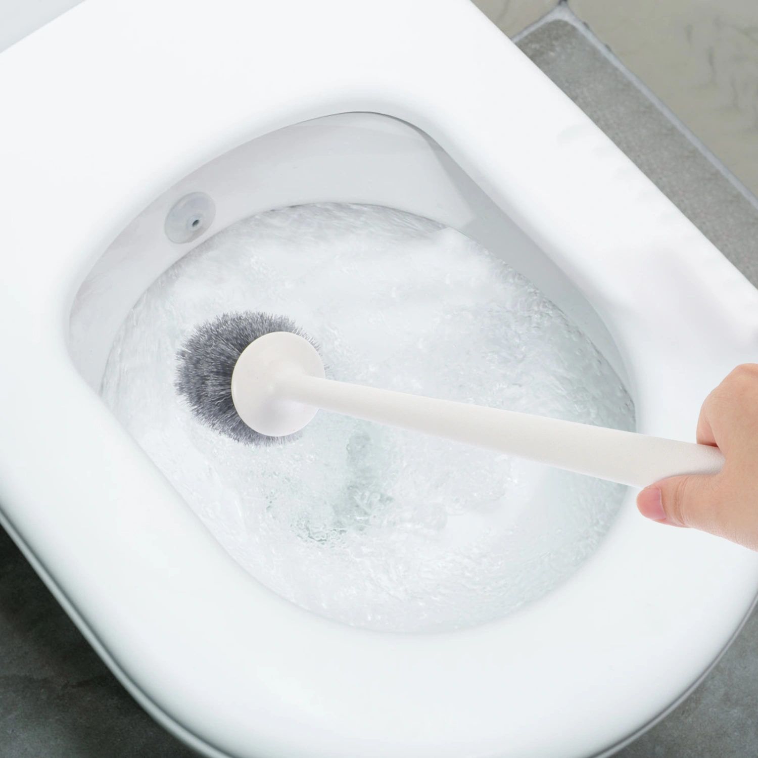 Pig Shape Toilet Cleaning Brush Toilet Cleaner Toilet Brush for Bathroom with Base