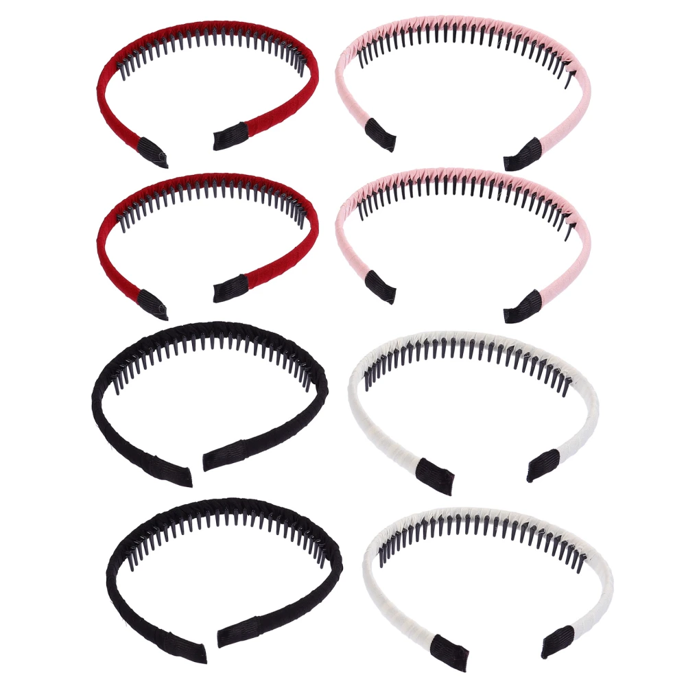 8pcs Comb Teeth Headbands Creative Fashion Hairbands Headdress Hair Accessories