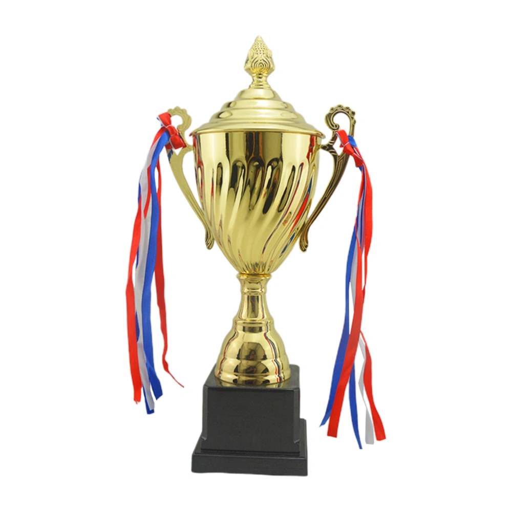 1PC Sports Match Trophy Competitive Metal Trophy School Tournament Honor Trophy(29cm)