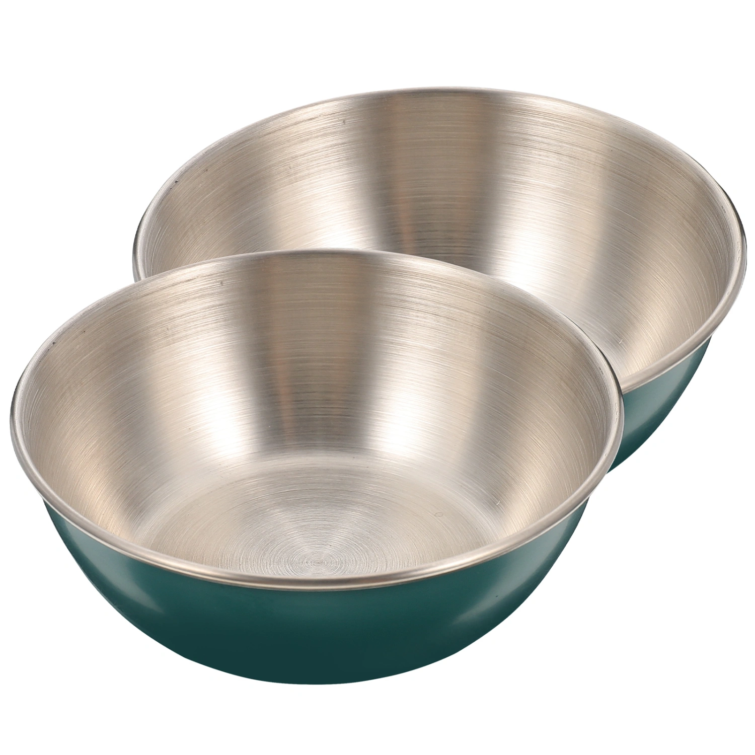 2Pcs Metal Dipping Dishes Round Dipping Bowls Round Sauce Dishes Sauce Dipping Bowls
