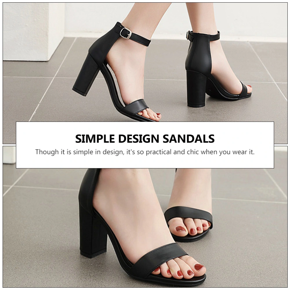 1 Pair of Chic Summer Sandals for Women Fashionable Non-skid Summer Shoes