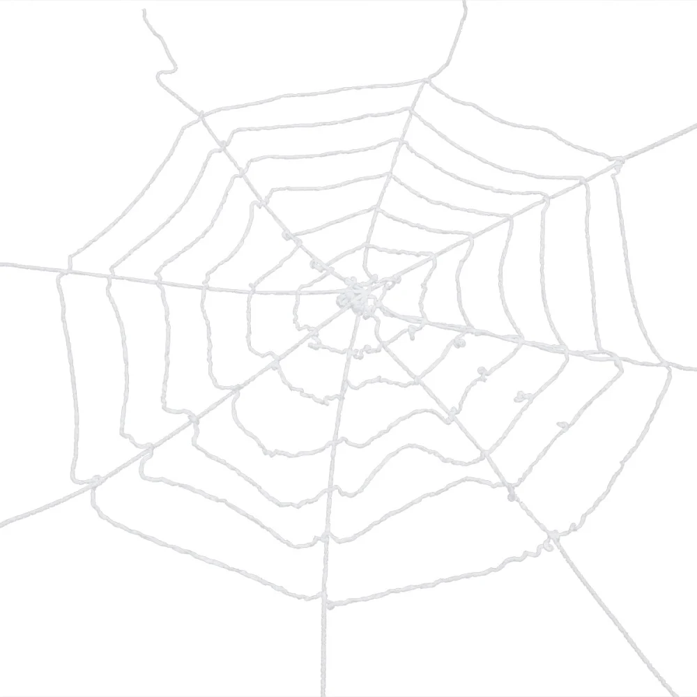 Thread Halloween Spider Web Decoration Reusable Stretchable Spider Web Accessories (White Spider Web)