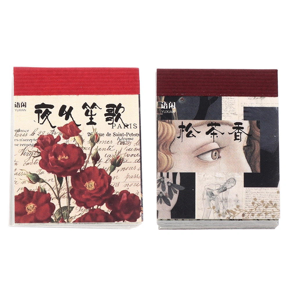 730 Sheets Retro Material Paper Decorative DIY Scrapbooking Vintage Paper