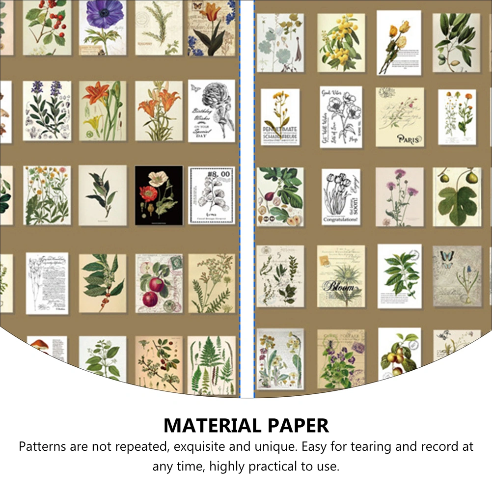 730 Sheets Retro Material Paper Decorative DIY Scrapbooking Vintage Paper