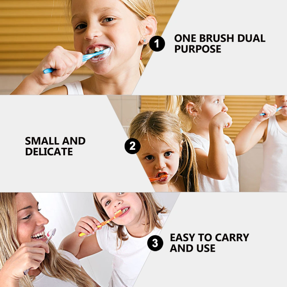 2pcs Baby Soft-bristled Toothbrush Children Teeth Brush Adorable Toothbrushes