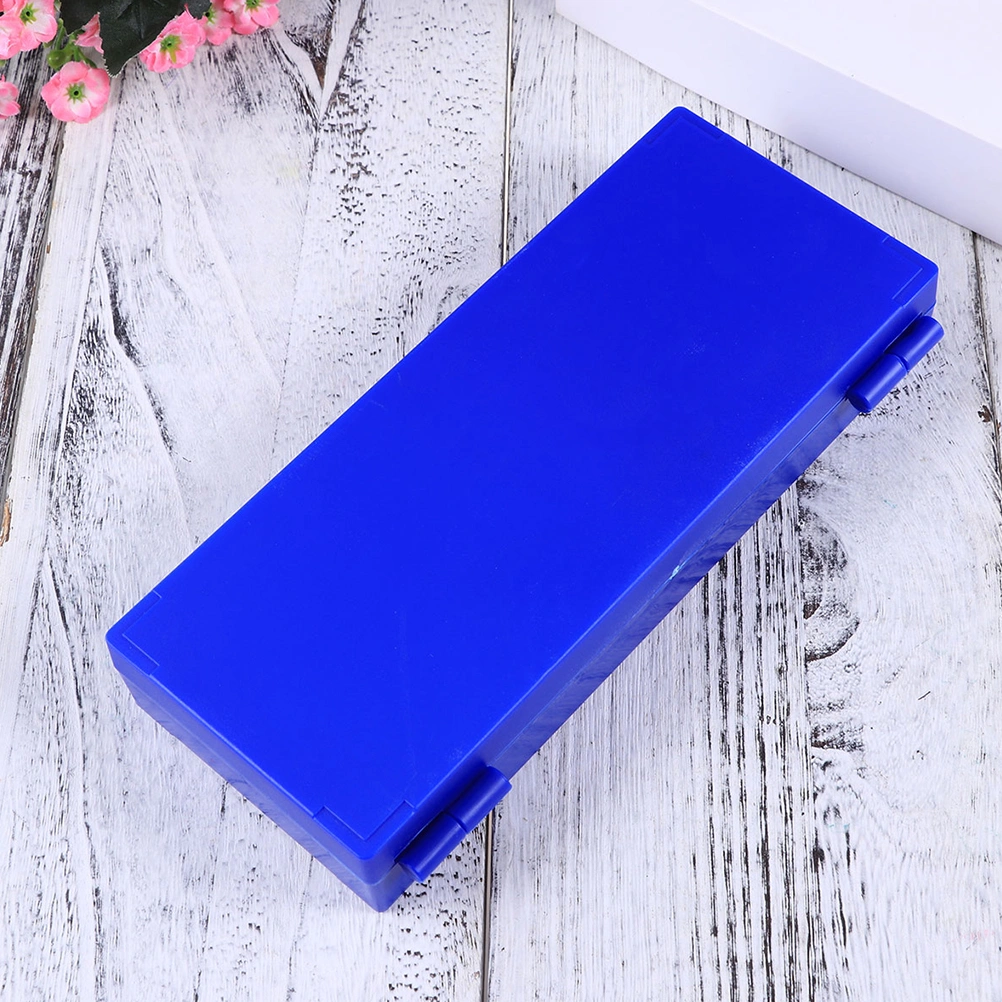 2Pcs Slide Cases Packing 50 Slides Pathological Boxes Opening Slide Mailers for Supplies (Dark Blue)