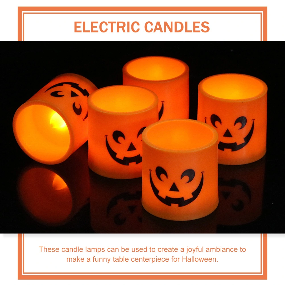 3pcs Halloween Decoration LED Candle Light Battery Operated LED Tea Wax Candle Lights