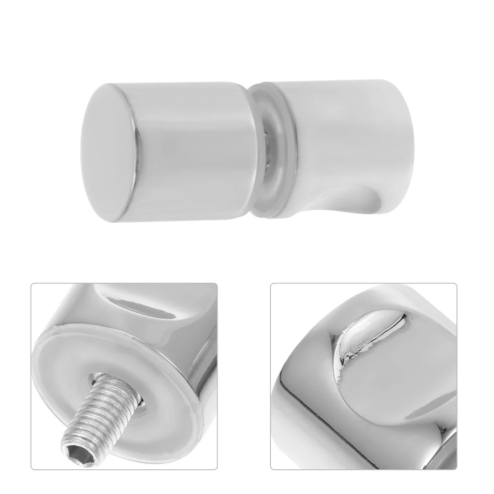 1pc Practical Useful Bathroom Handle Knob Household Shower Door Knob (Silver)