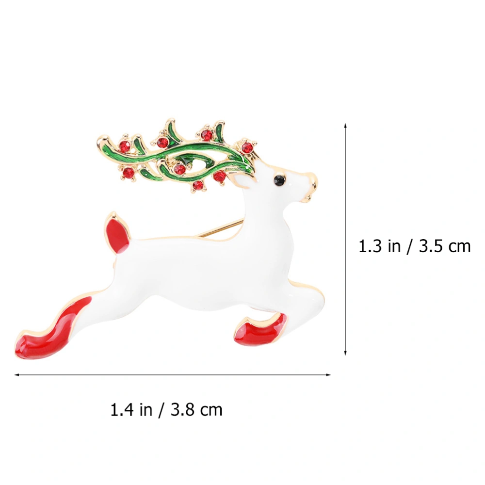 4Pcs Elk Brooch Xmas Cartoon  Brooch Christmas Brooch Decor Pin Decoration