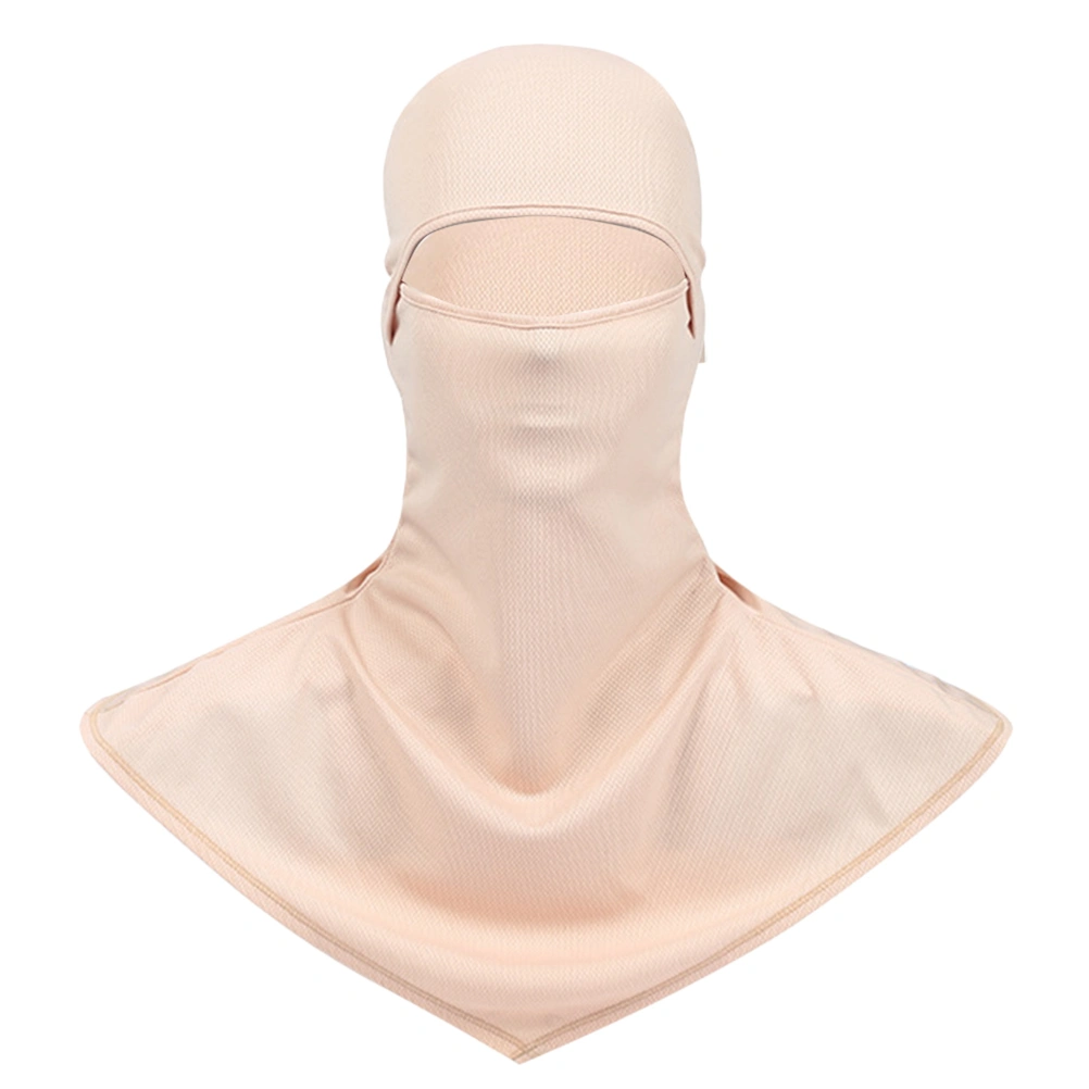 1PC Sun Block Headgear Mask Dustproof Riding Head Scarf Breathable Outdoor Face Guard Quick-drying Absorb Sweat Protective Mask Full Face Protective Cover for Outdoor Wearing (Yellow)