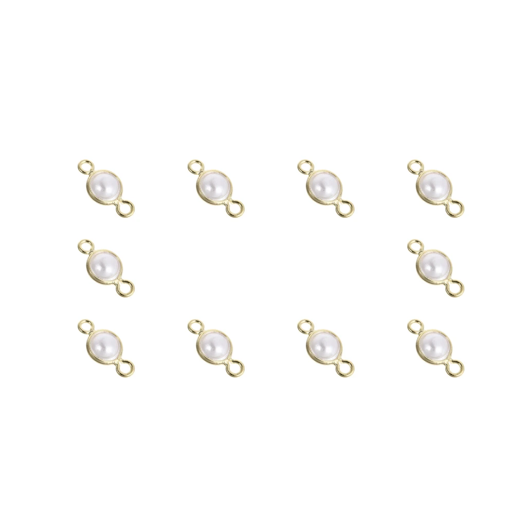 10Pcs Faux Pearl Charms Artificial Pearl Pendants DIY Jewelry Accessories