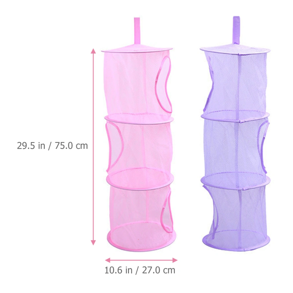 2pcs Professional Drying Rack Folding 3-layer Clothes Socks Drying Hanger