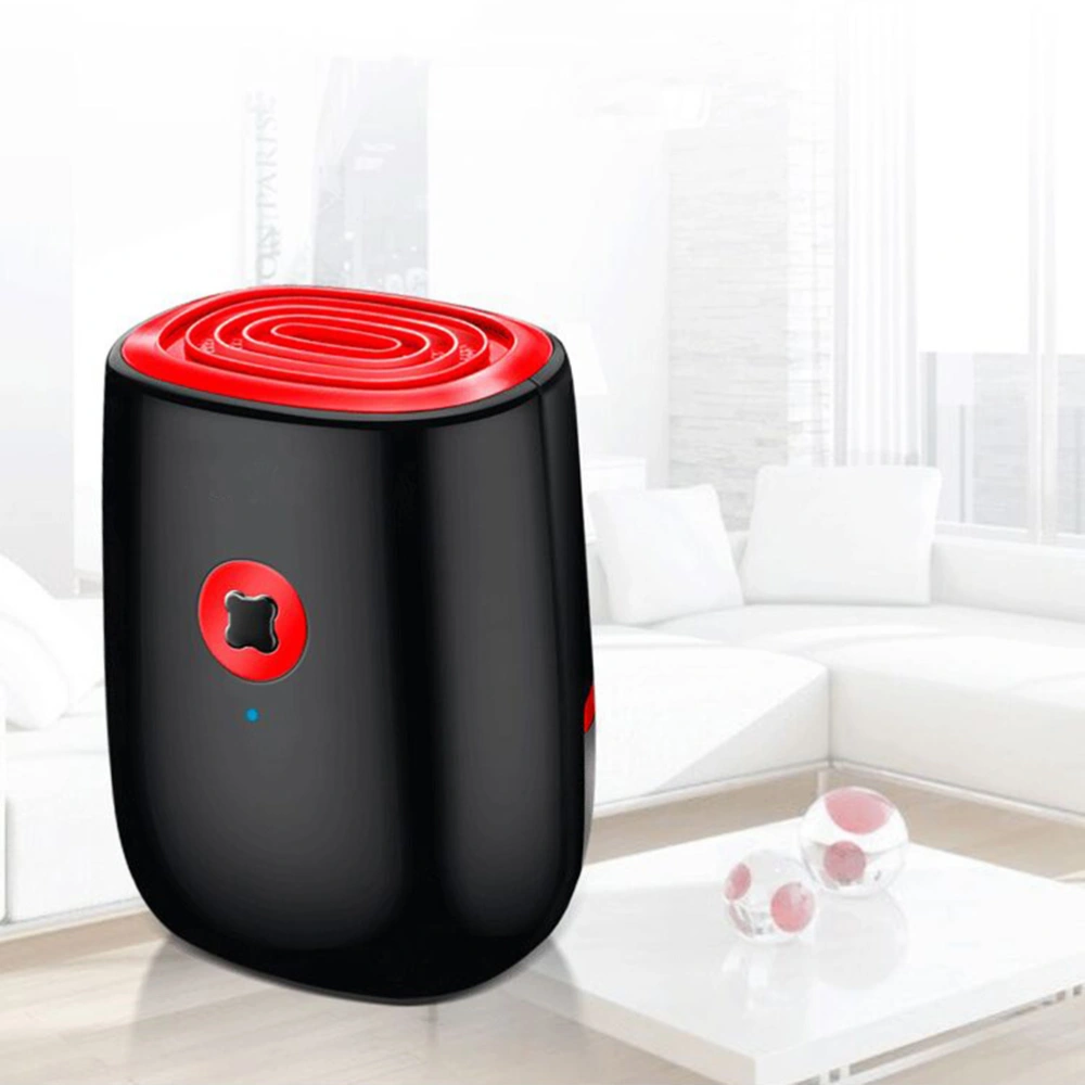 Compact Dehumidifier Fashionable Electric Dehumidifier For Bathroom Home Kitchen Closet With UK Plug(Black And Red)