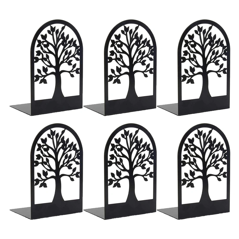 6Pcs Household Office Bookends Wear-resistant Book Holders Convenient Book Organizers