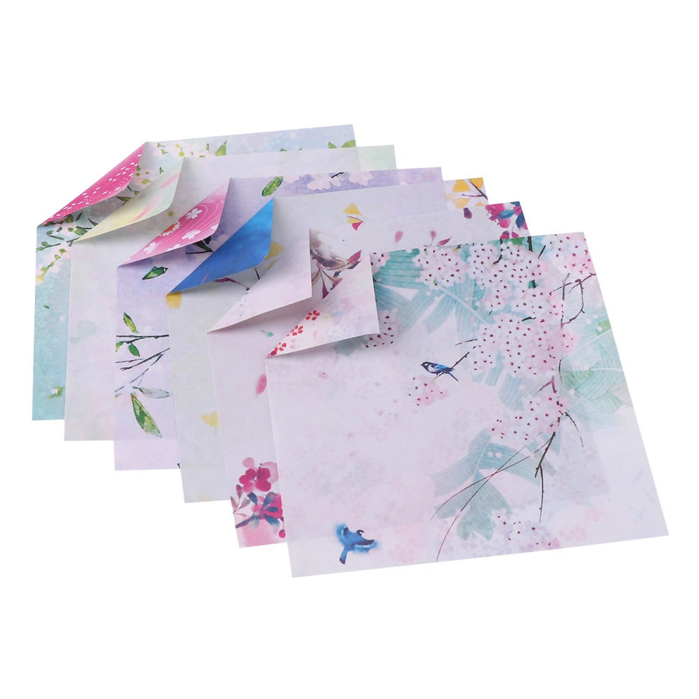 100Pcs Double-side Origami Papers Folding Art Paper Cards Paper Material for DIY Handcraft Starry Night Paper