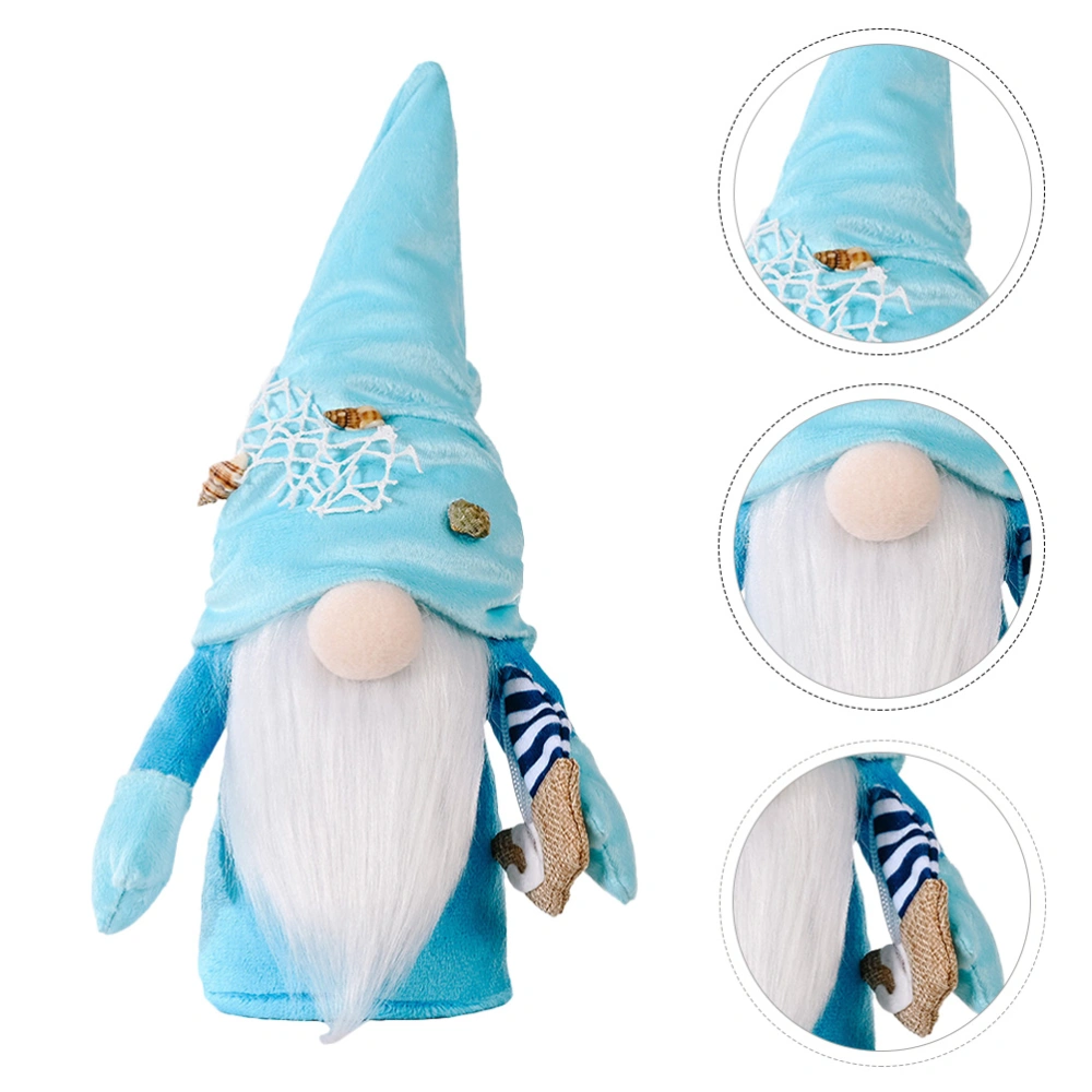 1Pc Hawaiian Gnome Doll Desktop Cloth Doll Ornament Creative Party Decoration