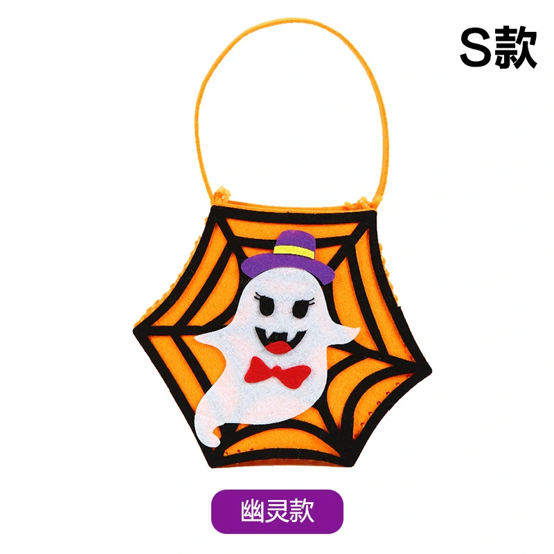 4 Sets Halloween Candy Bags DIY Treats Pouch Goodies Bag Gifts Wrapping Bag Party Favor Bag