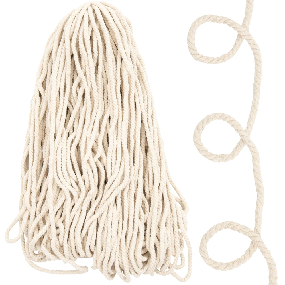 1 Roll of Cotton Rope Woven Rope Hanging Cotton Rope Decorative Cotton Rope DIY Cotton Rope