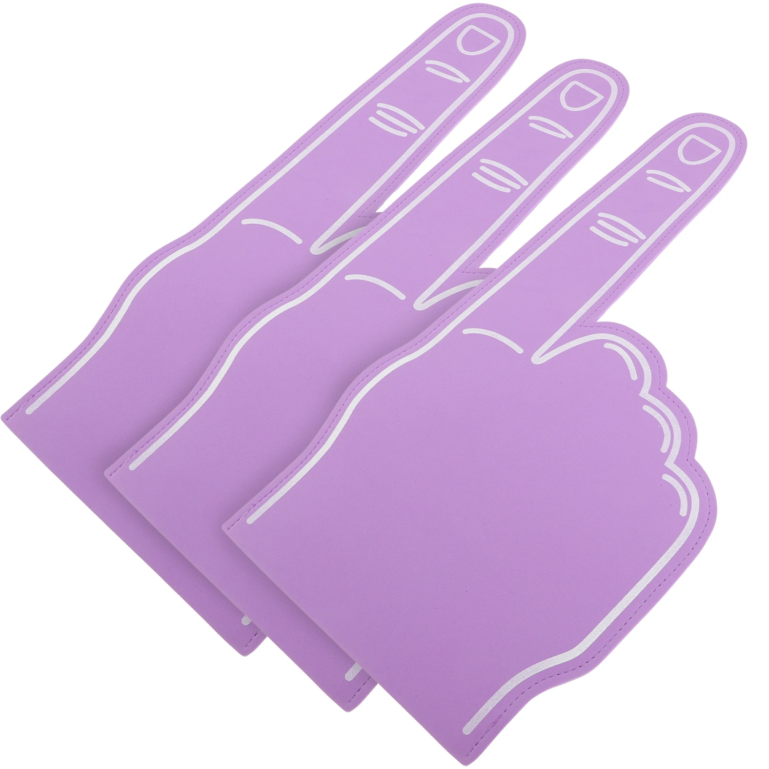 3Pcs Foams Fingers Cheer Leading Foams Hand Sports Event Cheer Props Sports Accessories