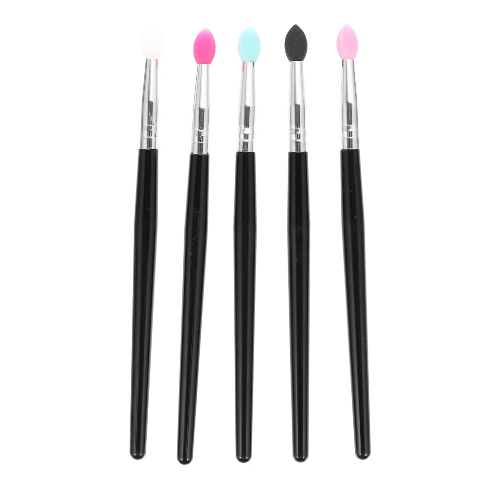 5Pcs Makeup Brushes Silicone Lip Brush Women Eyeshadow Sequin Applicator