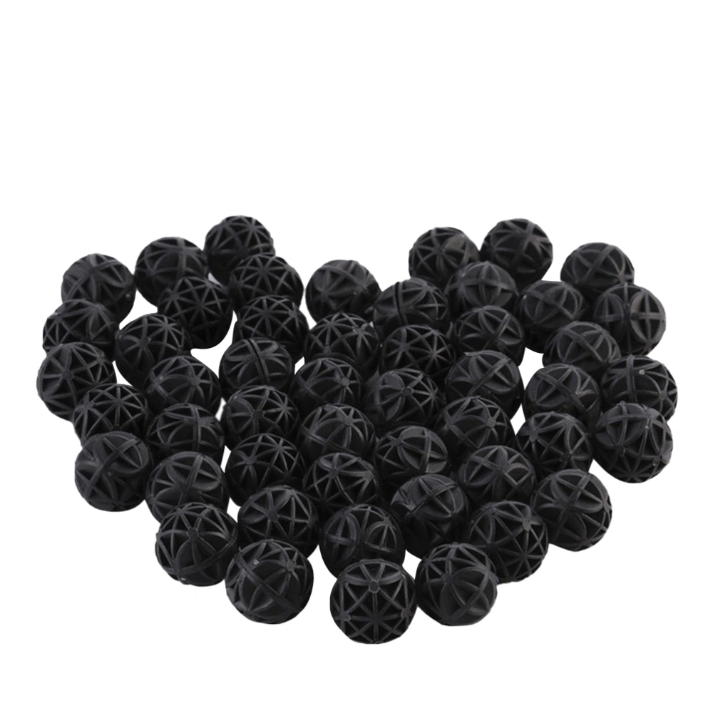 100Pcs 16mm Fish Tank Filter Aquarium Biological Balls Biochemical Ball Aquarium Filter Ball for Fish Tank Aquarium