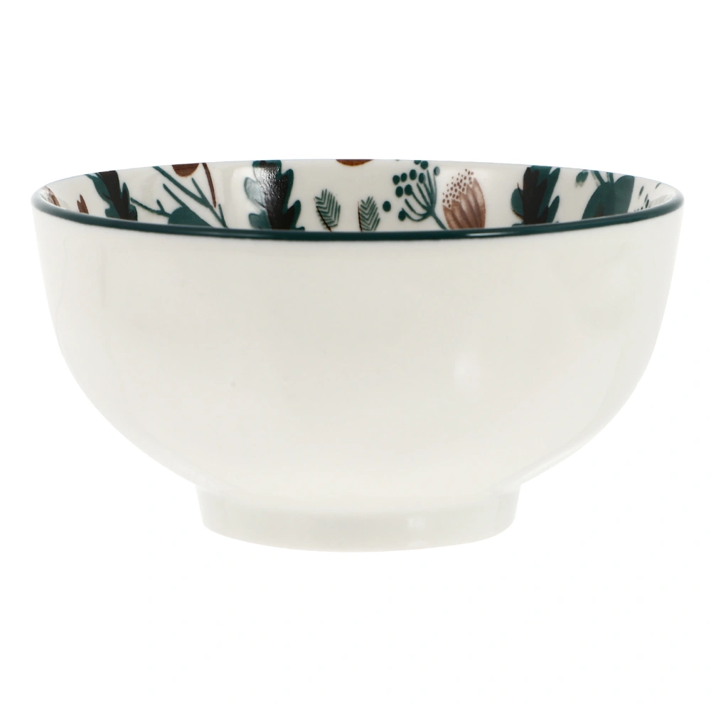 1pc Ceramic Bowl Rice Dish Vegetable Bowl Salad Dish Food Storage Bowl