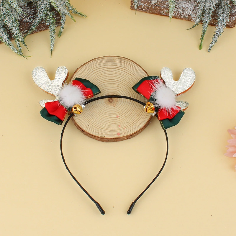 Christmas Headband Antler Hair Band Decorative Head Band Festival Headdress Xmas Party Supply