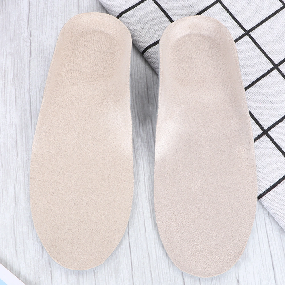 Kids Orthotic Insoles PU Arch Support Inserts Shoe Pads for Flatfoot Plantar Fasciitis (Grey, 36-37)