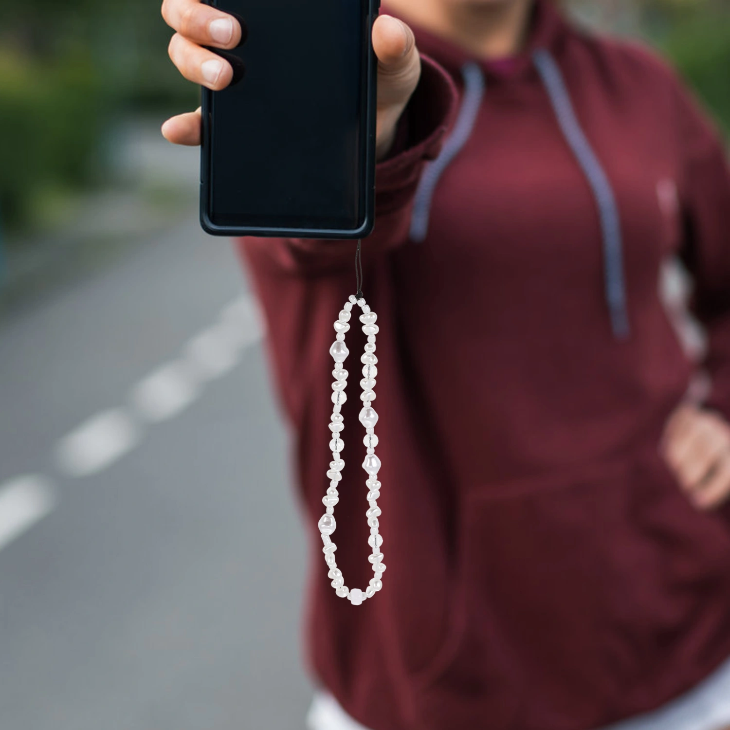 Simple Design Phone Hanging Decor Hand Wrist Phone Strap Phone Lanyard