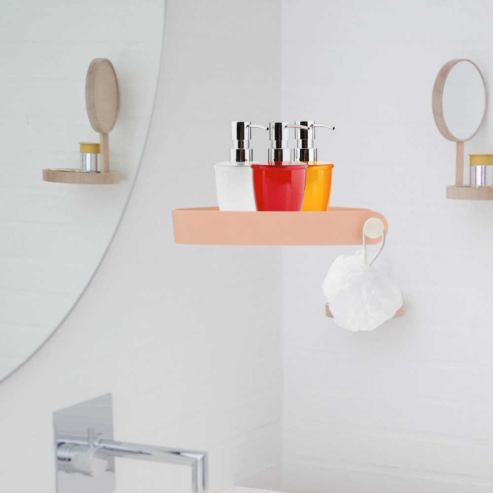 1Pc Punch-Free Bathroom Corner Storage Rack Triangular Toiletry Storage Rack