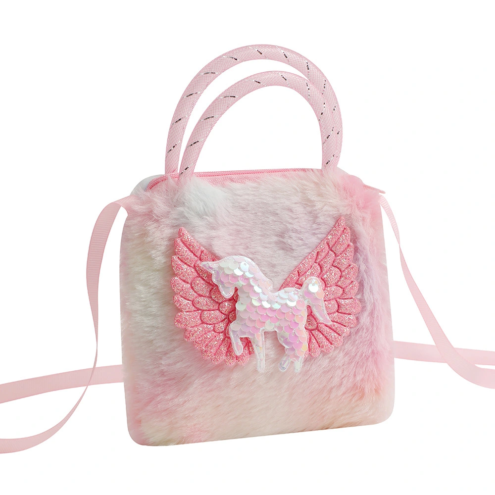 Unicorn Crossbody Bag Plush Unicorn Shoulder Bag Little Girl Unicorn Handbag