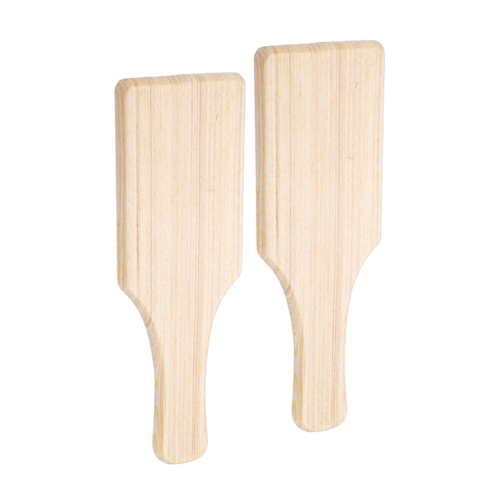 2PCS Wooden Pottery Board Wood Clay Sculpture Tools Pottery Carving Tool Portable Clay Modeling Board Handmade Pottery Tool Accessories for Home Shop